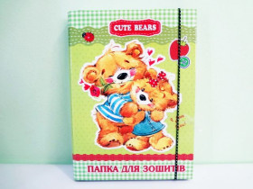 Папка для зошитів на резинку *Р* ПЗ-1 (10шт)