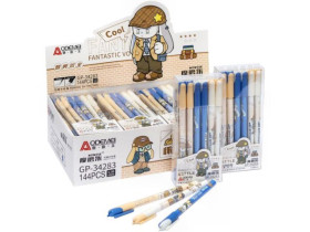 Ручка пишет-стирает 34283 синяя (12/144/2304)