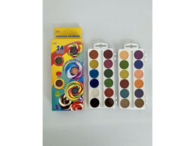 Акварель медова Тетрада 24кол.Карамелька (30шт)