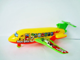 Заводная игрушка 688-1-2-4 (288шт) самолет, 3 вида, в кульке, 25см