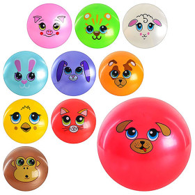 Мяч детский MS 1586 (120шт) 9дюймов, рисунок, 60-65г