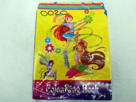 Раскраска BR A4 JYHF-A, 8 л., с наклейками, голографическая обложка (24/480)