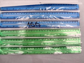 Лінійка W-166 прозора 30см (12/120/1200)