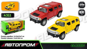 Машина метал 4311 "АВТОПРОМ",1:43,відкр,двері,в кор.14*7*7см