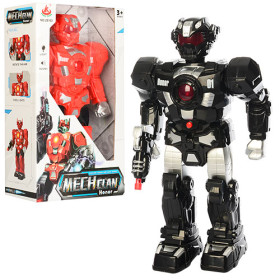 Робот 28163 (18шт) 36,5см,звук,свет,ходит,2цвета