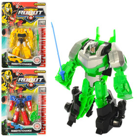 Трансформер 7965/44-71 (120шт) 11см, робот+машинка