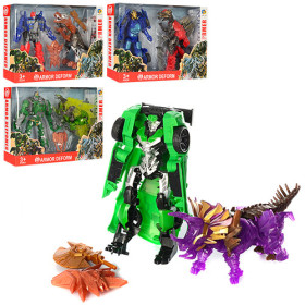 Трансформер D622-E293-94-95-96 (36шт) TF, динозавр, машинка, 4 вида, в кор-ке, 32,5-21-7,5см
