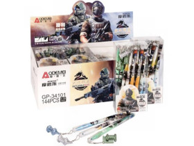 Ручка С пише-стирає 34101D синя (12шт/144)