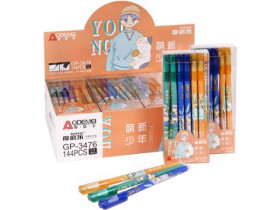 Ручка пише-стирає 3476D синя (12шт/144/2304)