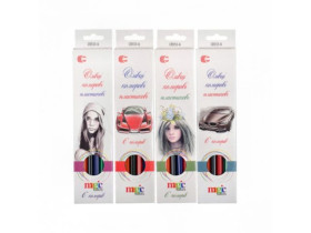 Олівці кол.С-555- 6 кольорів (12/24/480)