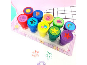 Штамп дитячий н-р 10шт Різне 68-4/2302 (12уп)