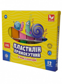 Пластилін "Школярик" 12кол.(12шт) 303117001-UA