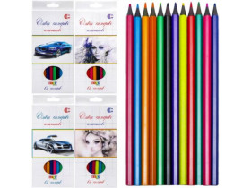 Олівці кольорові С 555-12кол. White Night (12/240)