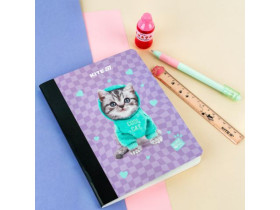 Блокнот Kite А5, 60 арк., клітинка, з магнітною закладкою, Studio Pets SP25-192