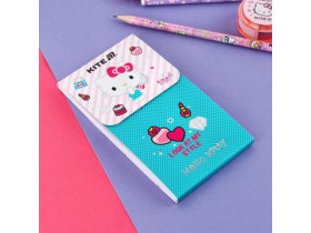 Блокнот Kite А6, 60 л., клетка, на магните, Hello Kitty HK24-092-1
