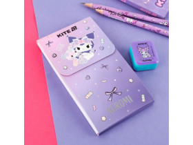 Блокнот Kite А6, 60 арк., клітинка, на магніті, Kuromi HK24-092-2