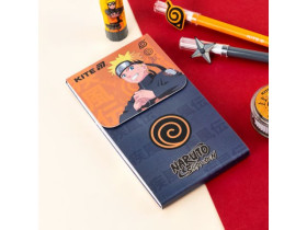 Блокнот Kite А6, 60 арк., клітинка, на магніті, Naruto NR24-092