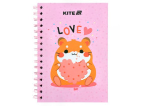 Блокнот Kite А5, 80 арк., клітинка, картонна обкладинка, Cute K25-1911-3