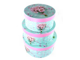 460688 Коробка для подарунків 3 в 1, кругла, 26×12,5 см