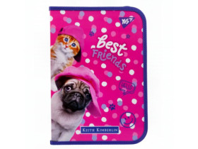 Папка YES A4 пласт. на блискавці "Keith Kimberlin" з внутр. кишенею 491971