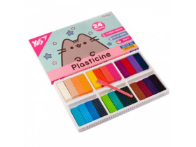 Пластилін Yes, 24  кол., 480г "Pusheen" 540685