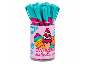 Ручка кулькова Yes «Sweet Cream» 0,7 мм синя 412249