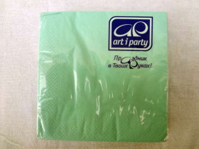 Серветка столова 2х шарова 33*33 кольорова (20шт./уп)