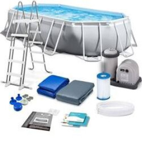 Басейн каркасний 26796 NP 503*274*122см насос-фільтр,сходи,скімер,18202л