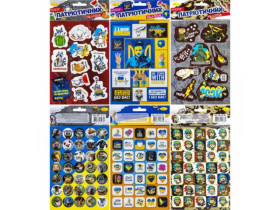 Набір наліпок Патріотичні А5 2арк. НС-А5-05 15*21см (32уп)