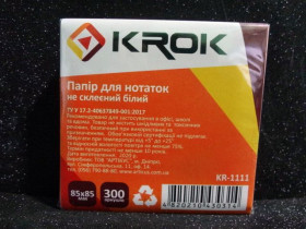 Блок білий 100403 KR-1111 85*85*300л нкл (48шт)