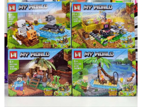 Конструктор 1138 MY WORLD (77-94дет) 8 видів диспл. бокс.39*19*15см