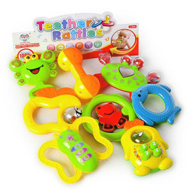 Погремушка 628-56 (96шт) 8шт, в кульке, 22-27-6,5см