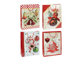 Сумка подарункова Merry Christmas 18*21,5*8см 2047-1 (12шт)