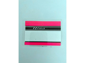 Цінник ламінований МАЛИНОВИЙ (10/50) 8,5*5,5см