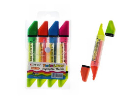 Набір текстмаркерів, 4 кольори, DH-110-4, імпорт