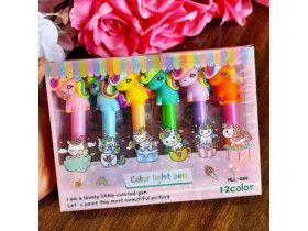 Набір текстмаркерів 6кол HLL-065 Імп