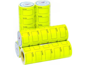 Цінник 3-306 ЖОВТИЙ С-160  з рамкою 100шт (5шт/100) 2,5см*3,5см