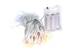 Гірлянда LED на 3-х батарейках 50 лампочок 6м мультиколір RJ-07