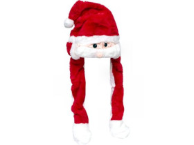 Шапка Діда Мороза з рухомими вусами та підсвічуванням SDM-200