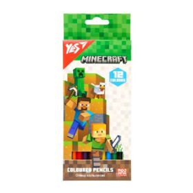 Карандаши цветные Yes 12 цв. "Minecraft" (12шт) 290760