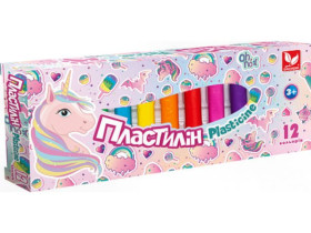 Пластилін 12кол круг.воск.Unicorn 303221007 (26шт) Школярик
