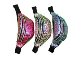 Сумка на пояс 1311-13 Блиск.леоп.3зм 32*14см (12шт) бананка