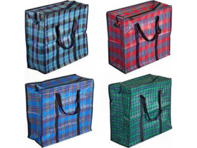 Сумка хоз замок №2 тканева клітка 45*40*20см (12шт)