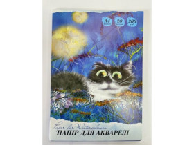 Папка для акварелі А4 БА-1 20арк.200г/м2 (10шт)
