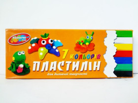 Пластилін "М" 7кол.(150гр) "Колорит" (72шт)