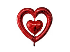 Фольгована кулька "Серце", 4D