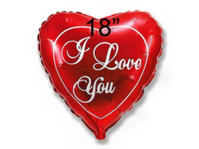 Фольгована кулька 18" "Серце I Love You"