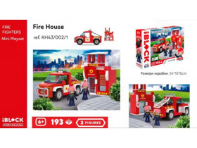 Конструктор Kids hits IBLOCK JUNIOR арт. KH43/002/1 FIRE 193дет., короб. 32*5*21.5 см