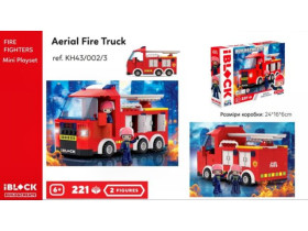 Конструктор Kids Hits IBLOCK Junior KH43/002/3 "Fire", 221 деталь, коробка 32×5×21,5 см