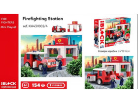 Конструктор Kids hits IBLOCK JUNIOR арт. KH43/002/4 FIRE 154дет., короб. 32*5*21.5 см
